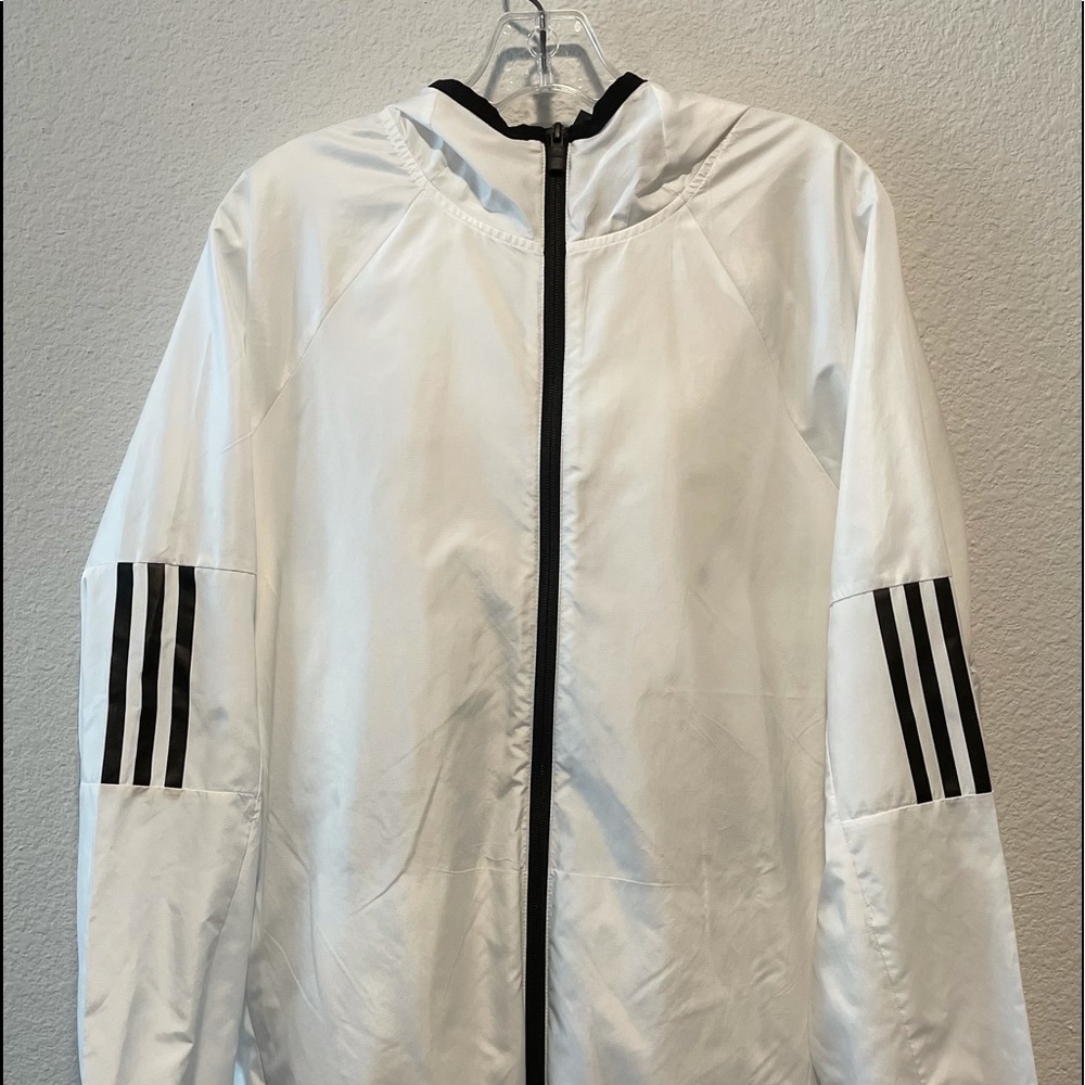Adidas White Pullover Fleece